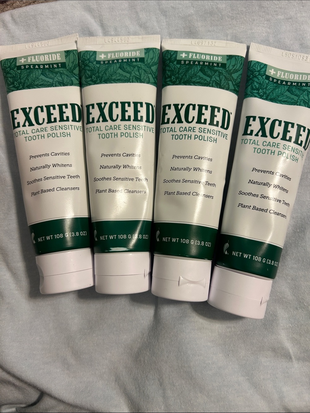 Total Care Sensitive Tooth Polish - Spearmint set of 4